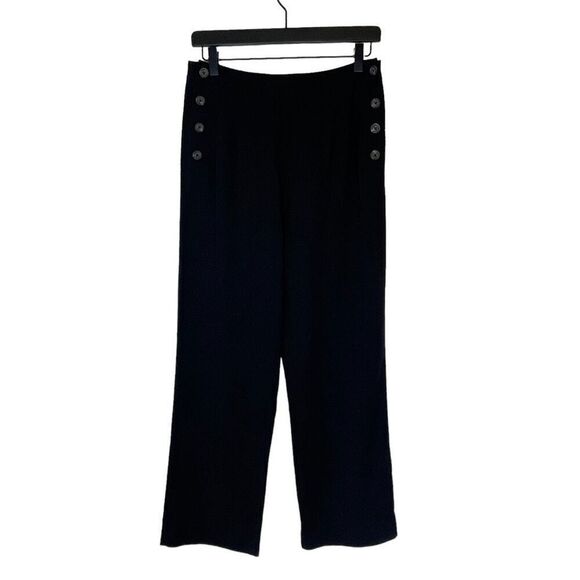 Grade & Gather Side Button Tencel Crop Pants Black size Small - Picture 1 of 12